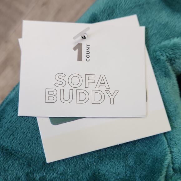 Sofa Buddy Green Cup & Snack Holder Couch Caddy Two Openings Chip Holder Remote - Picture 5 of 7